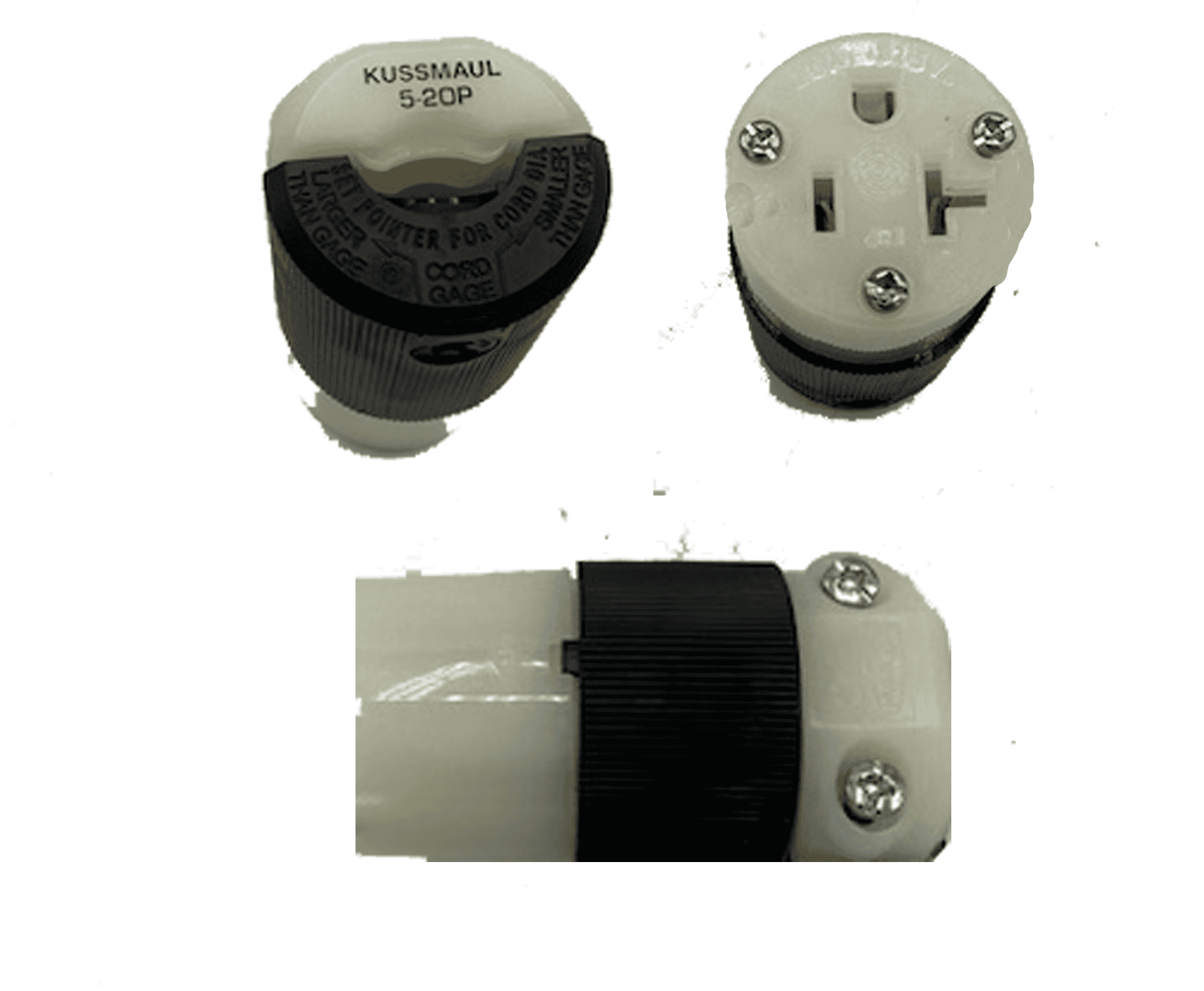 Kussmaul, Female Connector, Plug Attachment, 15 and 20 Amp, 5-15P, 5-20P