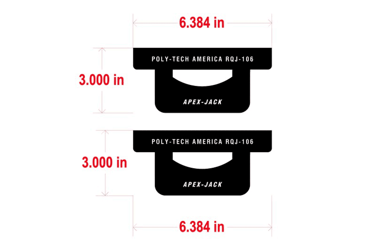 ResQJack, Apex X-Strut Vertical Jack Mount, RQJ-0006-00 (RQJ-106)
