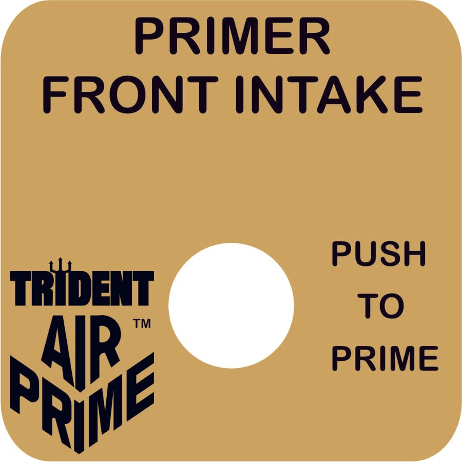 Trident Air Primer Parts - Multi-Location Push-Button w/ Mounting Plate and Label - 27.003.9