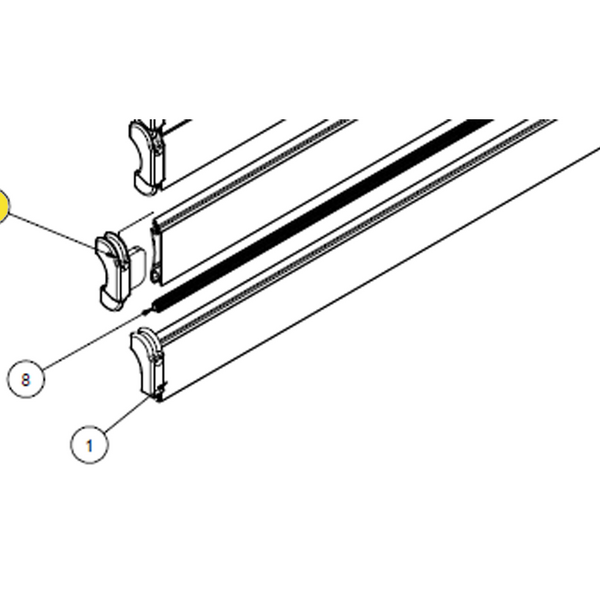 R.O.M, Nylon, End Shoe (Left or Right), 14004