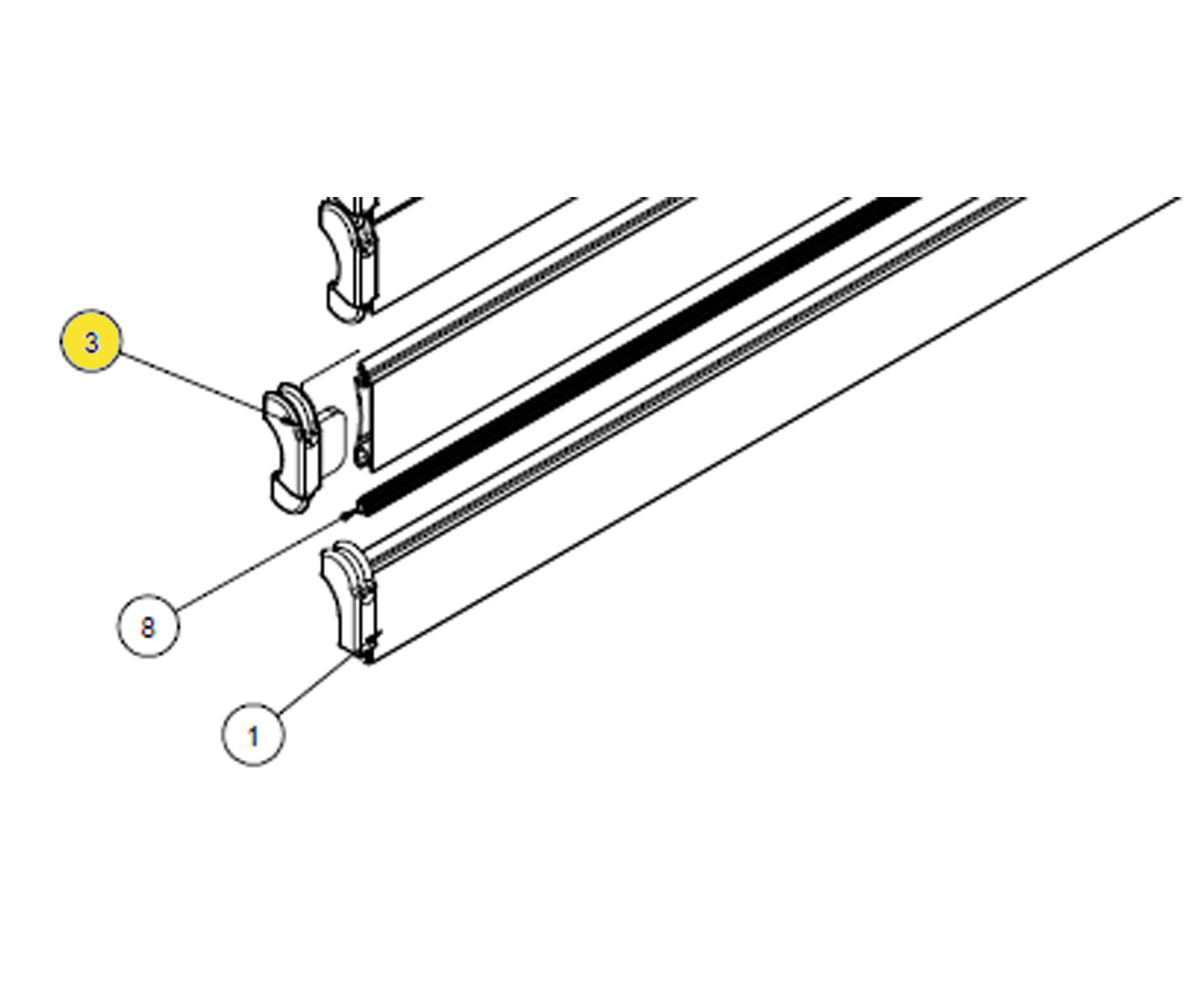 R.O.M, Nylon, End Shoe (Left or Right), 14004