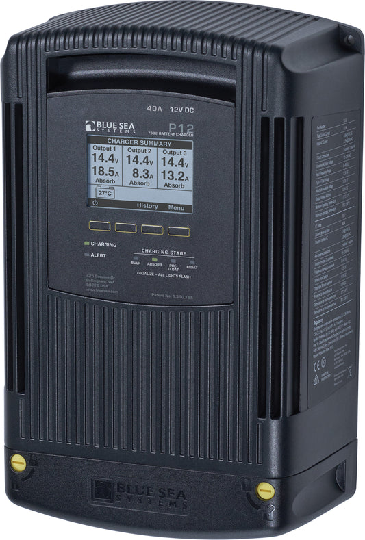 Blue Sea P12 Battery Charger, 12V, Model 7532