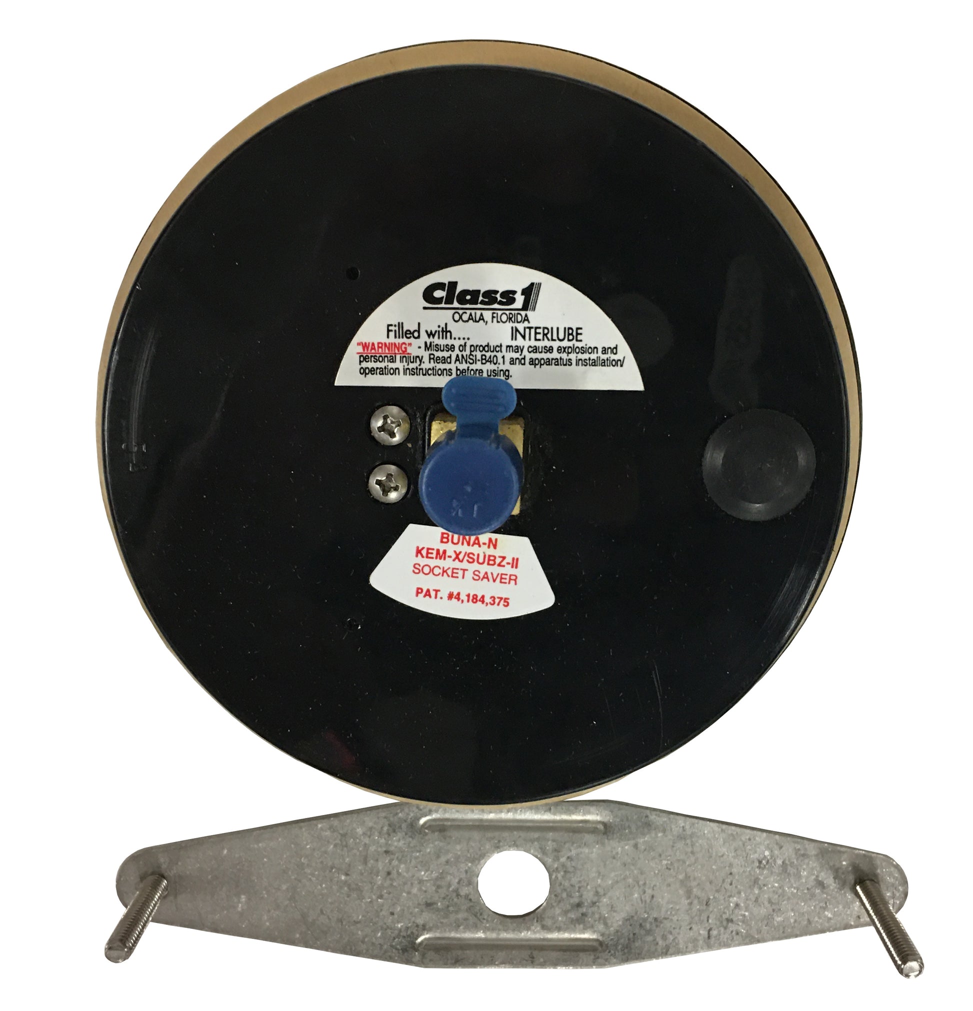 Class 1 Pressure Gauge; 4.5", 30"-0-600 psi/kPa, Black