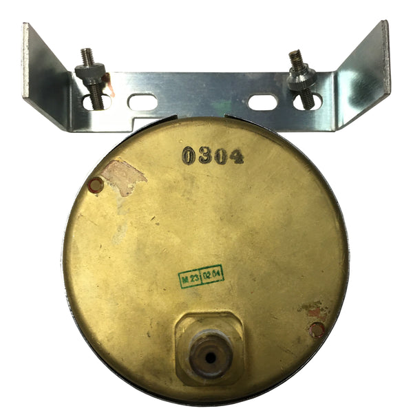 Noshock Compound Gauge; 4", -30-0-400 psi/kPA, White Face with Orange Pointer