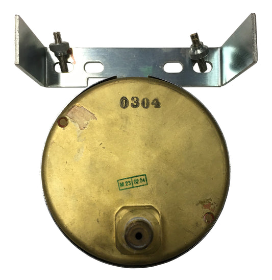 Noshock Compound Gauge; 4", -30-0-400 psi/kPA, White Face with Orange Pointer