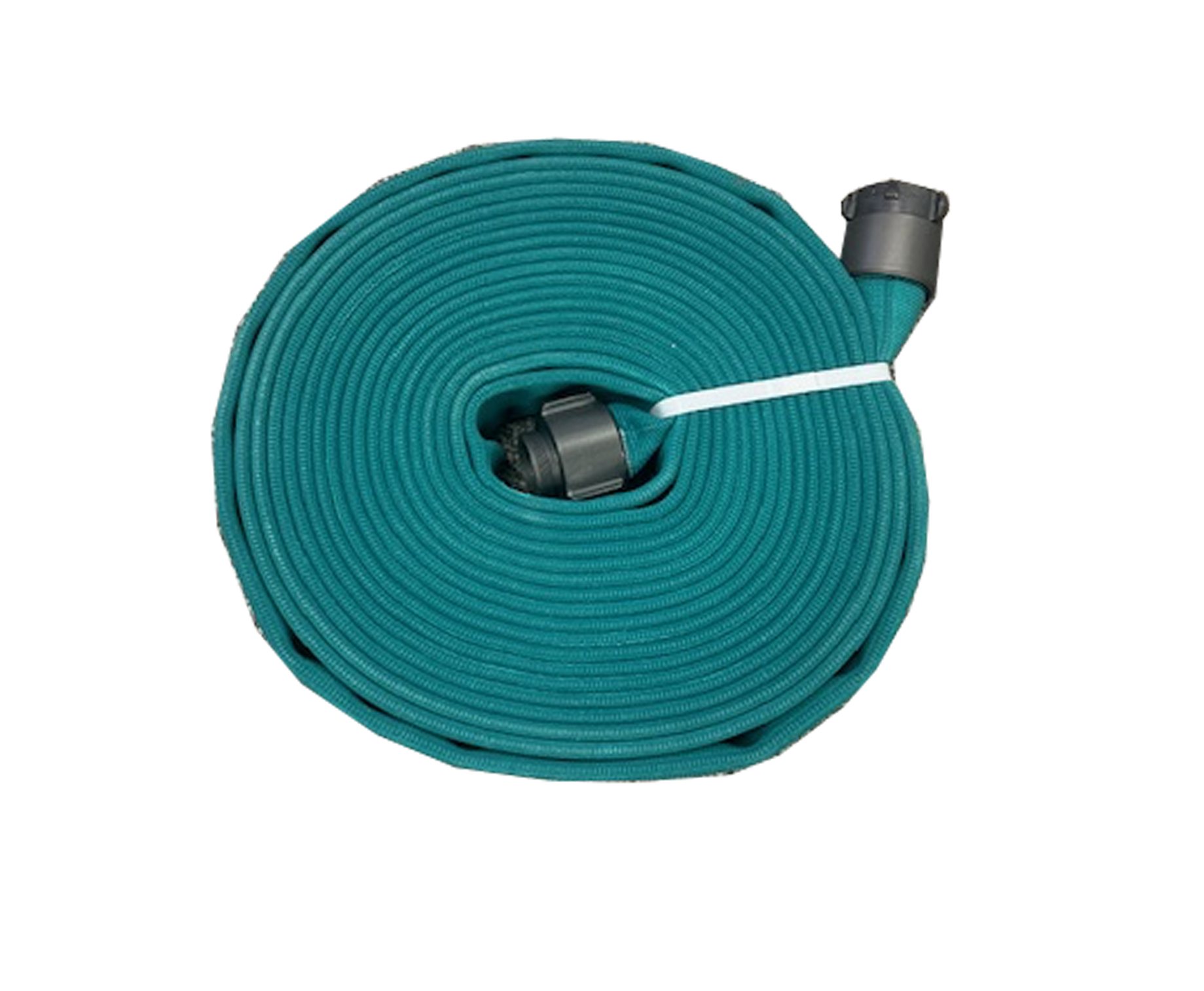North American Fire Hose, Poly Tuff 800, Ultra Shield Coated, 1.75" NPSH x 50ft, Green, NPSH Threads, PT175X50GEN