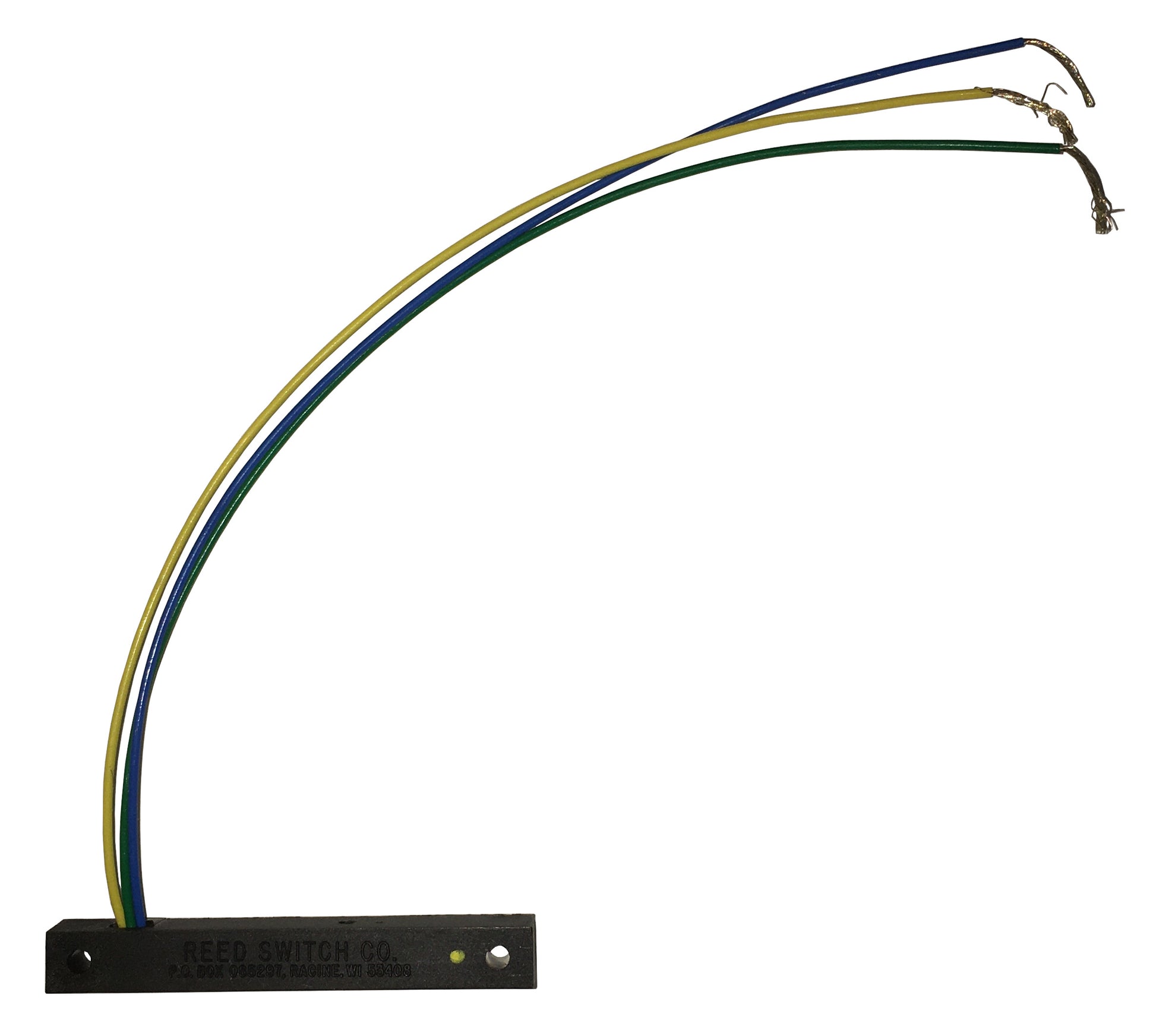 Reed Switch Developments Corp. Magnetic Door Switch; Three Wires, 12V, 8" Wire