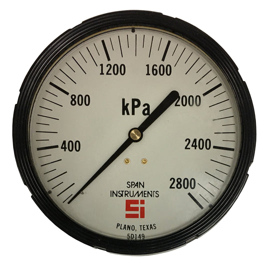 Span Instruments Pressure Gauge; 4 1/2", 0-2800 kPa