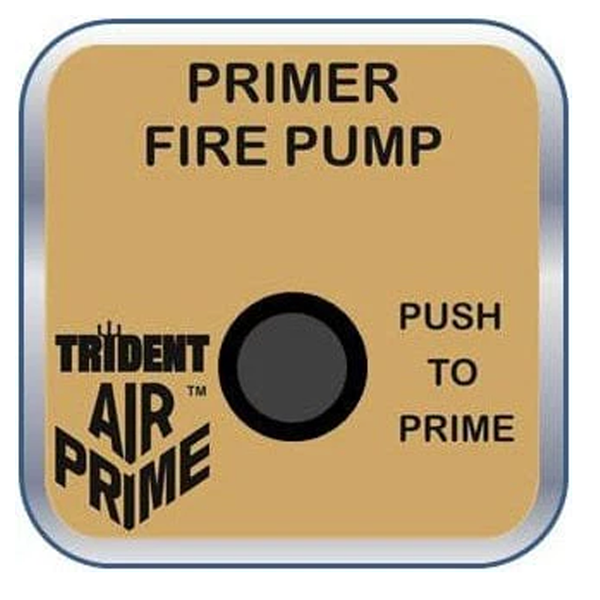 Trident  Air Primer Parts - Push Button, Label, and Mounting Plate Assembly -27.003.1