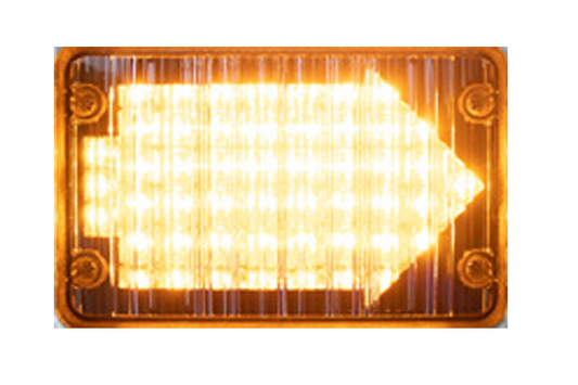 Code 3, DOT Lighting, 65STA, 4x6 amber LED turn arrow with arrow Insert