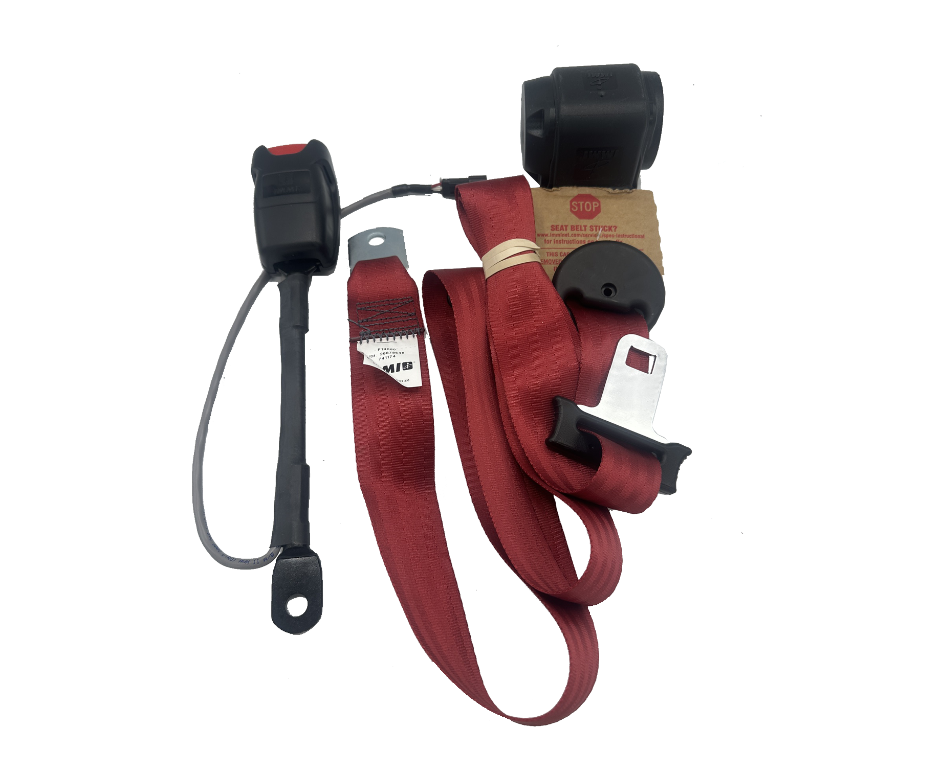 Seats Inc, Seatbelt, 741174PS, 3-Point Retractable Shoulder Belt with Receiver