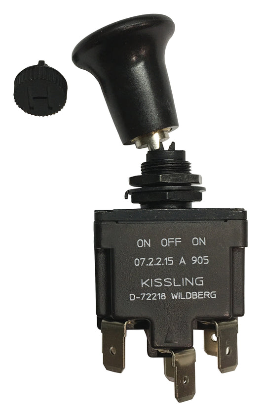 Kissling Toggle Switch, 07.2.2.15.A.905, 2-Pole