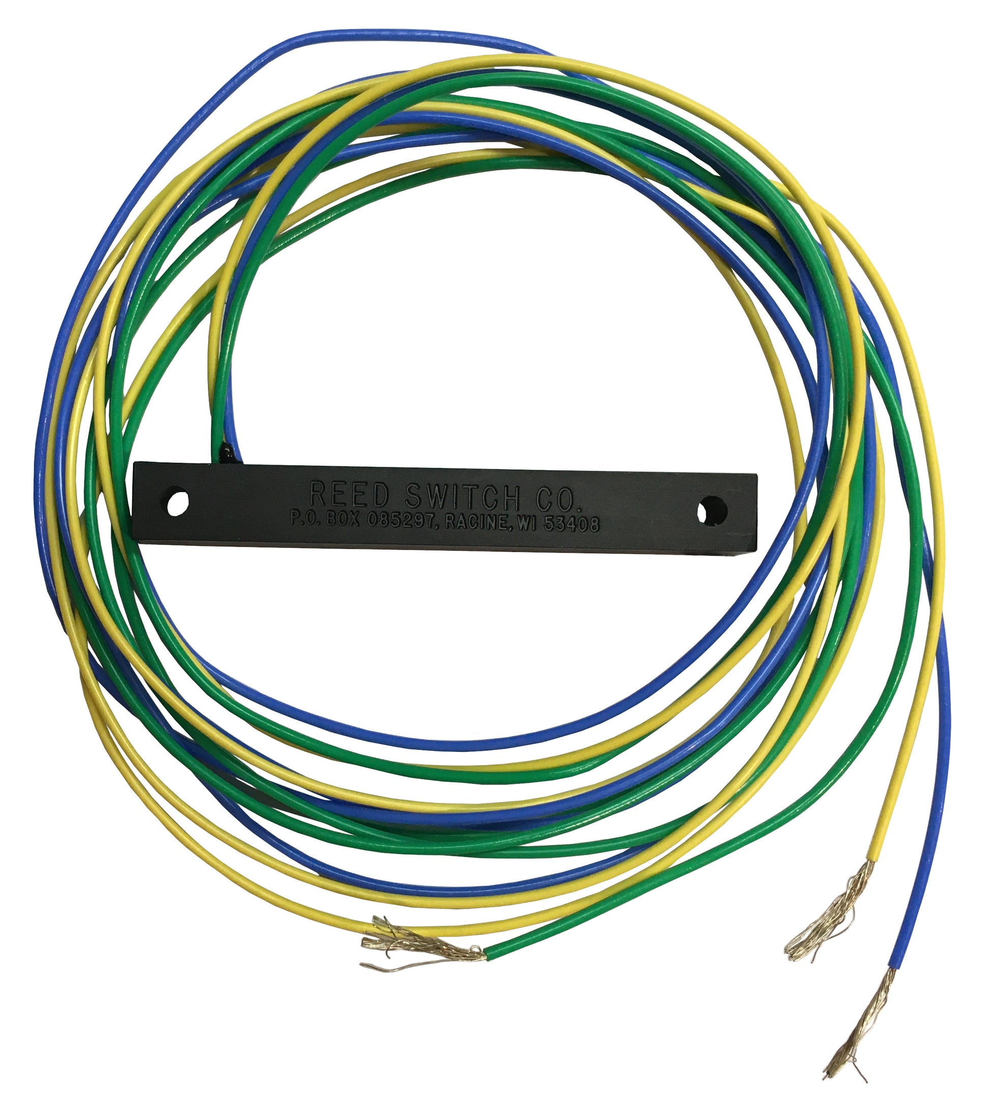 Reed Switch Developments Corp. Magnetic Door Switch; Three Wires, 12V, 48" Wire