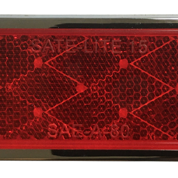 Truck-Lite/Signal-Stat Rectangular Reflector; Red