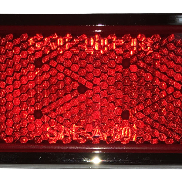 Truck-Lite/Signal-Stat Rectangular Reflector; Red