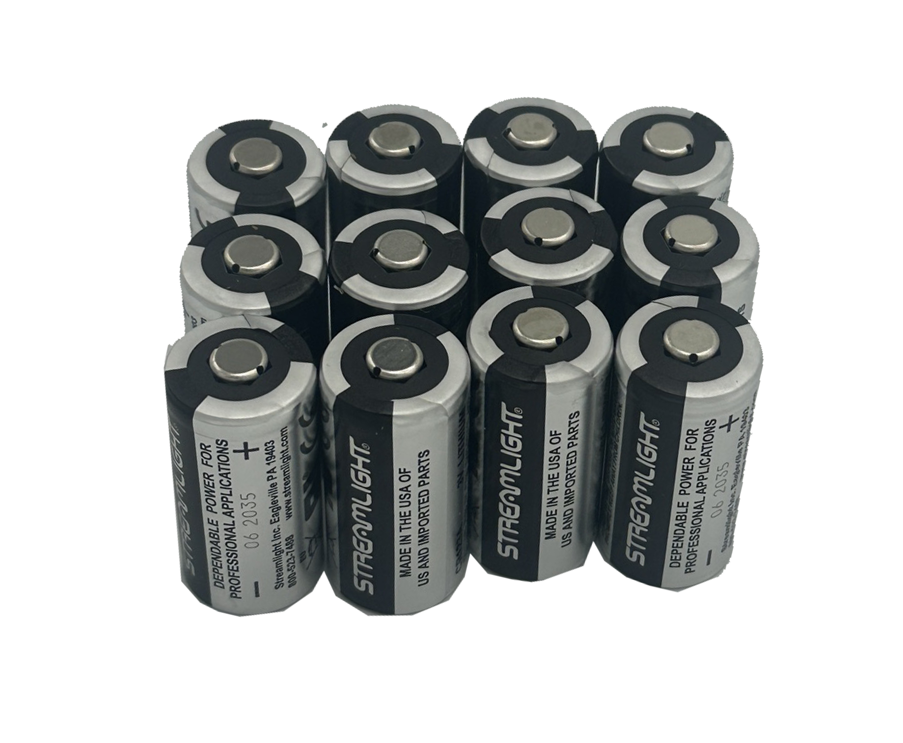 Streamlight, CR123A, 3V Lithium Battery, Individual and Packs (85175, 85180, 85177)