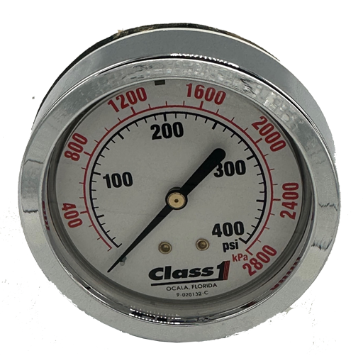 2.5" Class 1 Fire Service Pressure Gauge; Dual Read PSI/KPA, 91525862