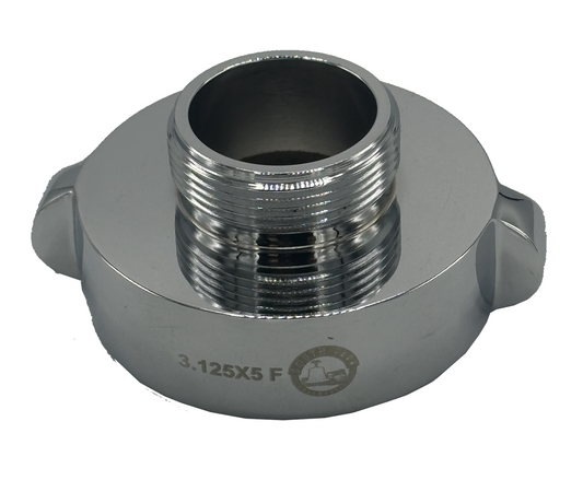 A37, 2.5" F x 1.5" NPSH M, RL, Brass, Chrome Plated, A3720MC