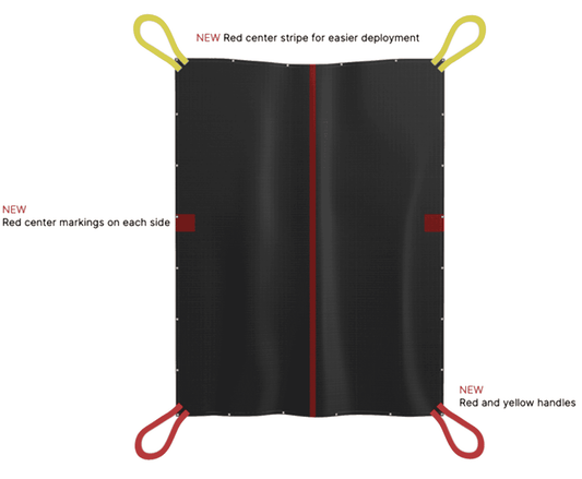 Bridgehill Single Use Car Fire Blanket, XL Size, 101254