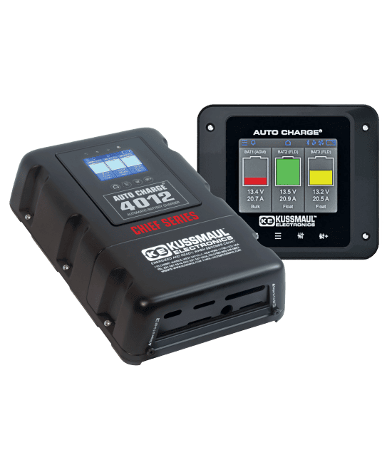 Kussmaul Chief Series - Smart Triple Output Automatic Battery Charger; 4012 and 6012