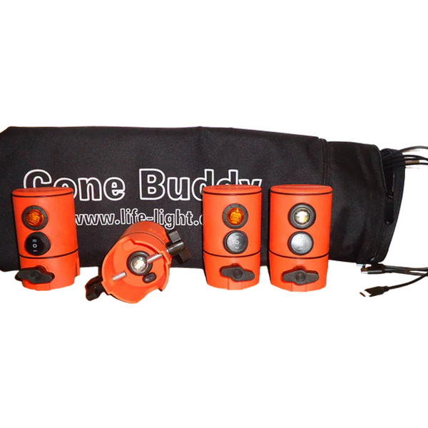 Cone Buddy, 4 Pack with Case - LED Light