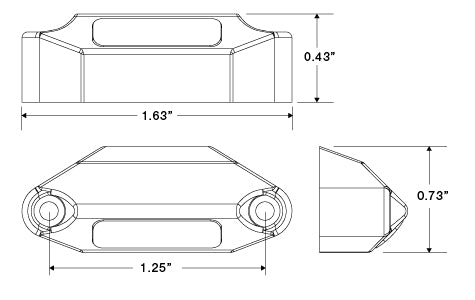 TecNiq D03 Linear Area/Accent Light; 45 Degree with Stainless Case, White LED