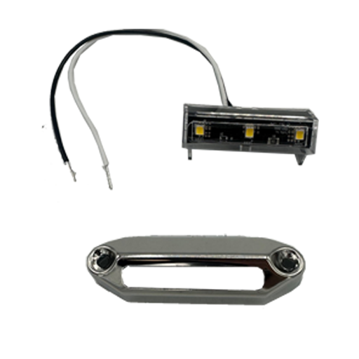 Tecniq D07 Light, Linear/Accent with D07 45 Degree Stainless Steel Cover