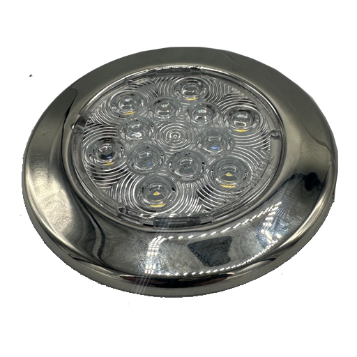 Silho-X Area Light, E06, White Light with SS Trim Ring