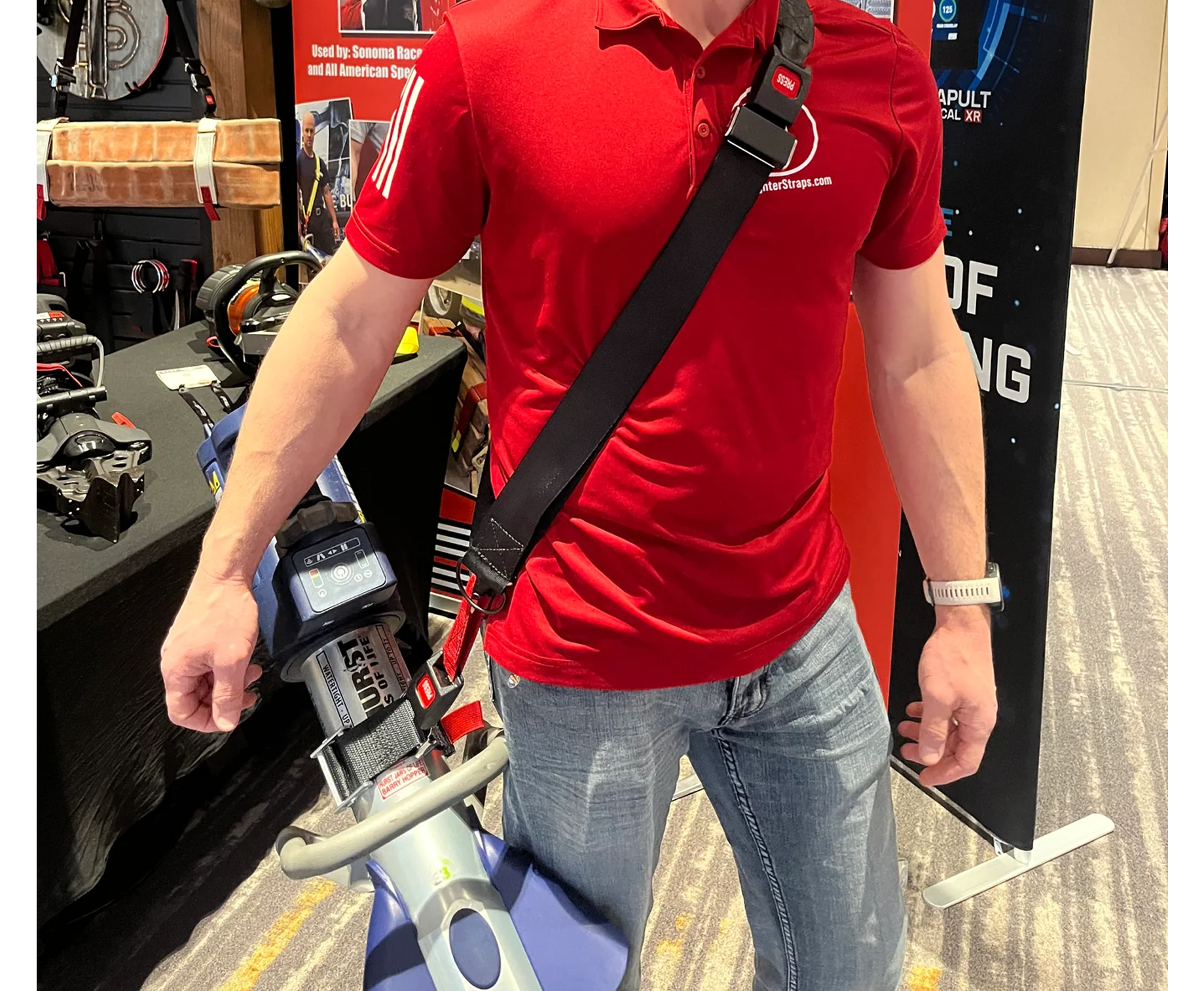 Firefighter Straps Inc. Extrication Tool Carrying Strap Kit, New Style, FFETCS-FFSWB, FFETCSS-FFSWB, FFETCSHR-FFSWB and FFETCSS-11C-FFSWB