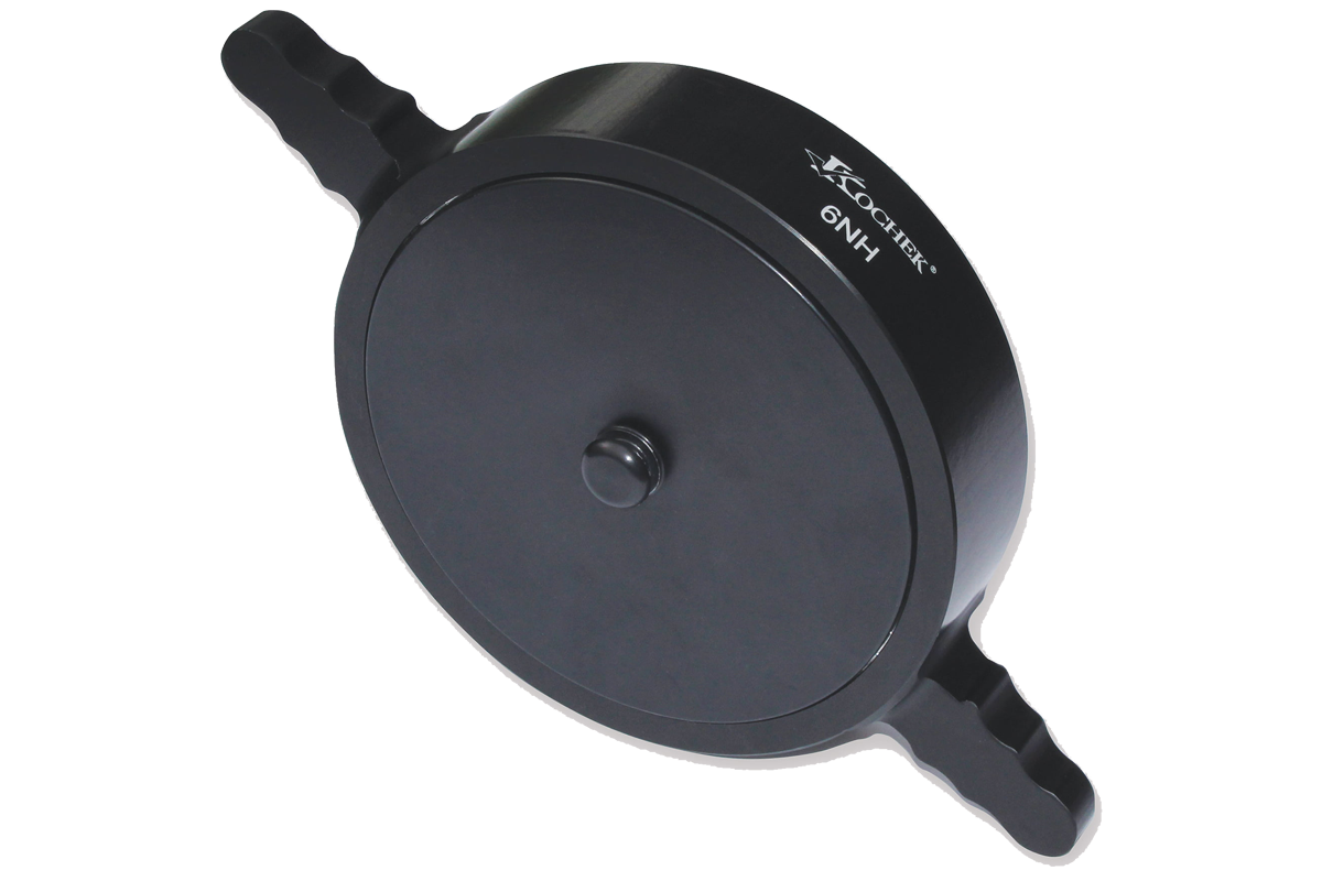 Threaded Caps, Long Handle, Black Hard Coat with Chain