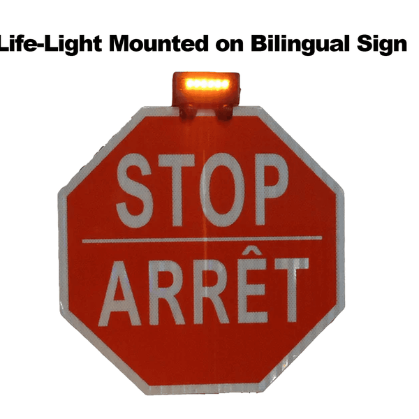 Life-Light Sign Safety Beacon, Red/Amber LED