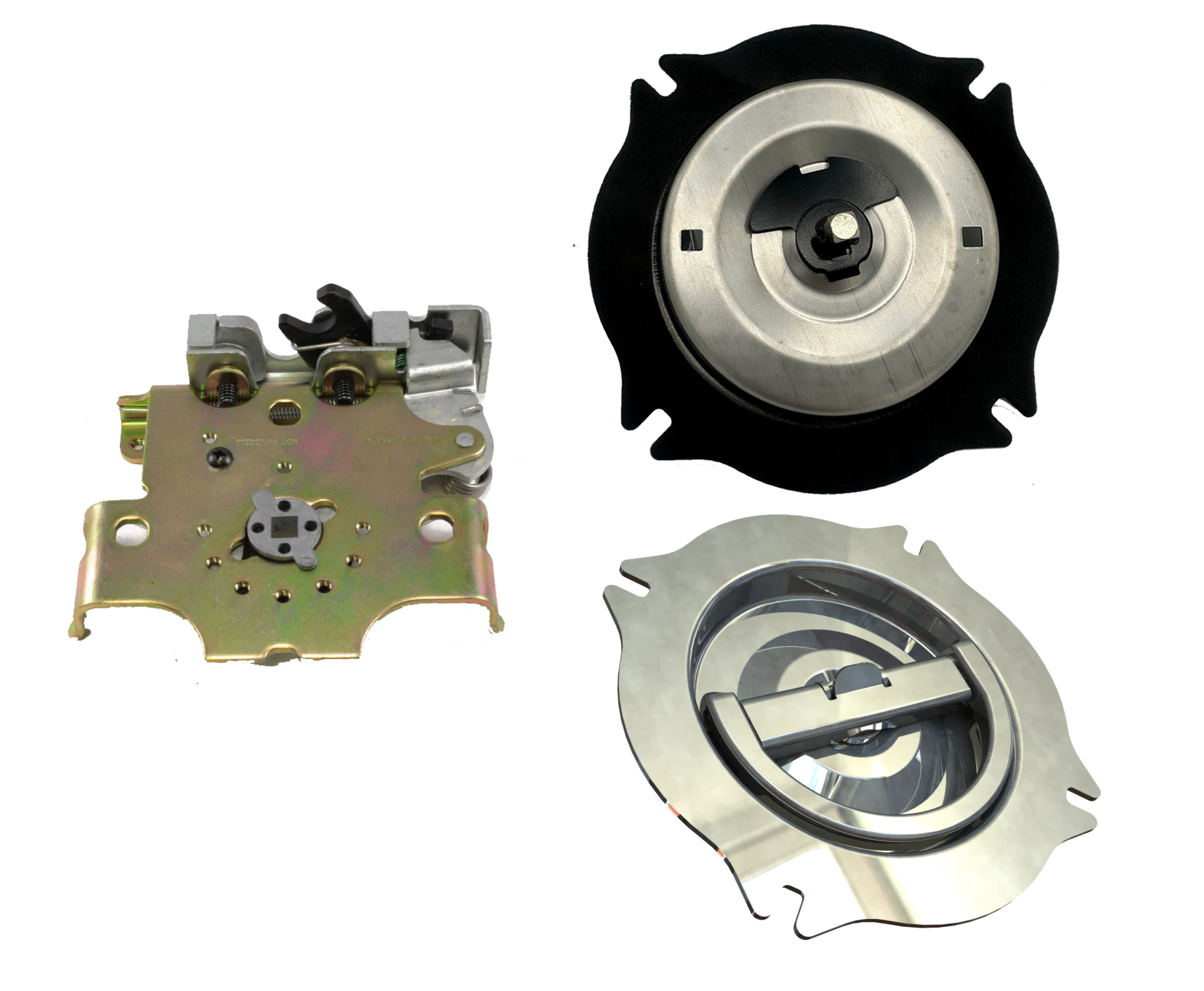 Maltese Cross D-Ring Grab Handle with Compartment Latch, EGP MCL SS NL-39,EGR L-H, EGR L-V