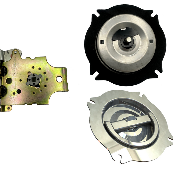 Maltese Cross D-Ring Grab Handle with Compartment Latch, EGP MCL SS NL-39,EGR L-H, EGR L-V