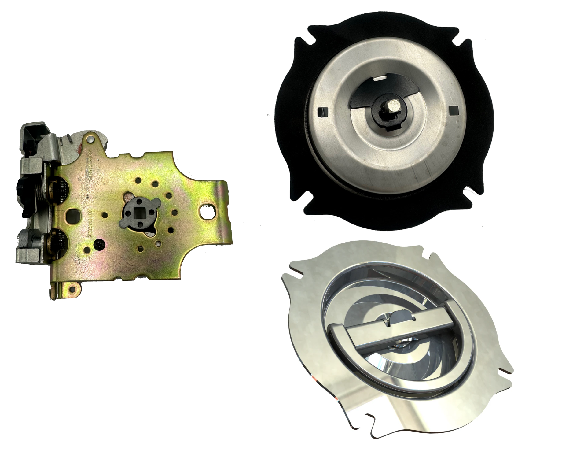 Maltese Cross D-Ring Grab Handle with Compartment Latch, EGP MCL SS NL-39,EGR L-H, EGR L-V