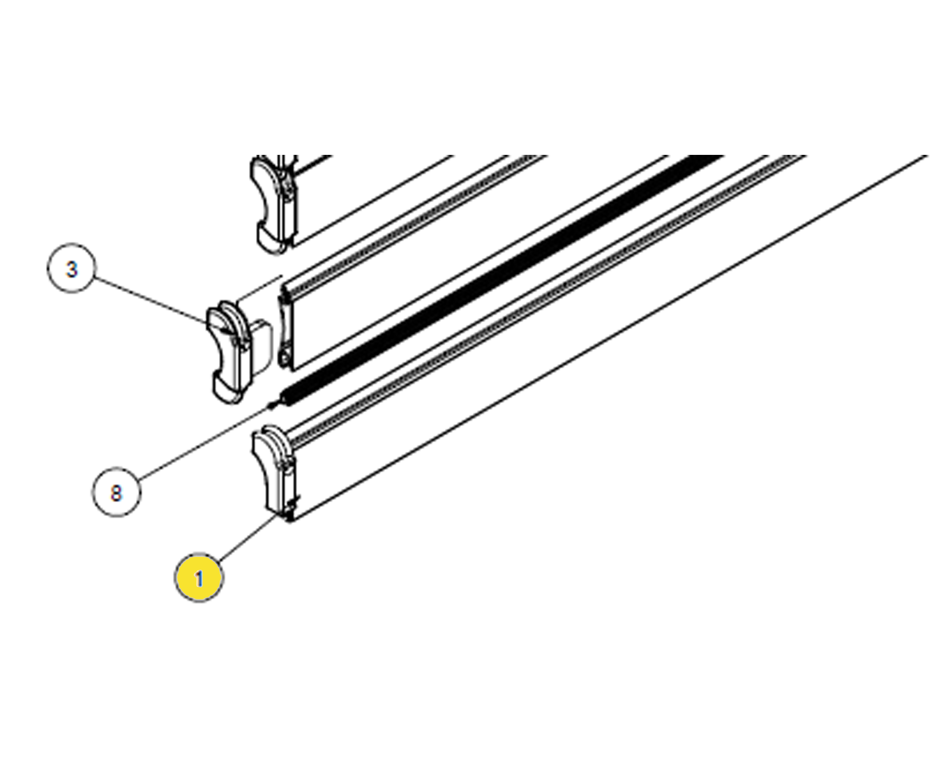 R.O.M, Nylon, Short End Shoe (Left - R00635, Right - R00636)