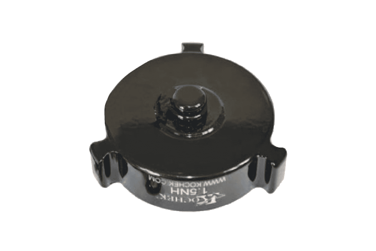 Threaded Caps, Rocker Lug, Black Hard Coat with Chain