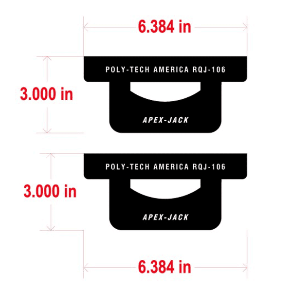 ResQJack, Apex X-Strut Vertical Jack Mount, RQJ-0006-00 (RQJ-106)