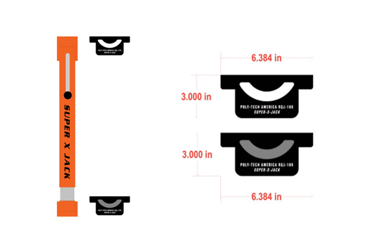 Res-Q-Jack, Super-X Strut and Jack Mount, RQJ-0002-00 (RQJ-102), RQJ-0008-00 (RQJ-108), RQJ-0009-00 RQJ-109
