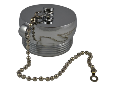 Threaded Plug, Rocker Lug, Chrome Plated with Chain, HPC30