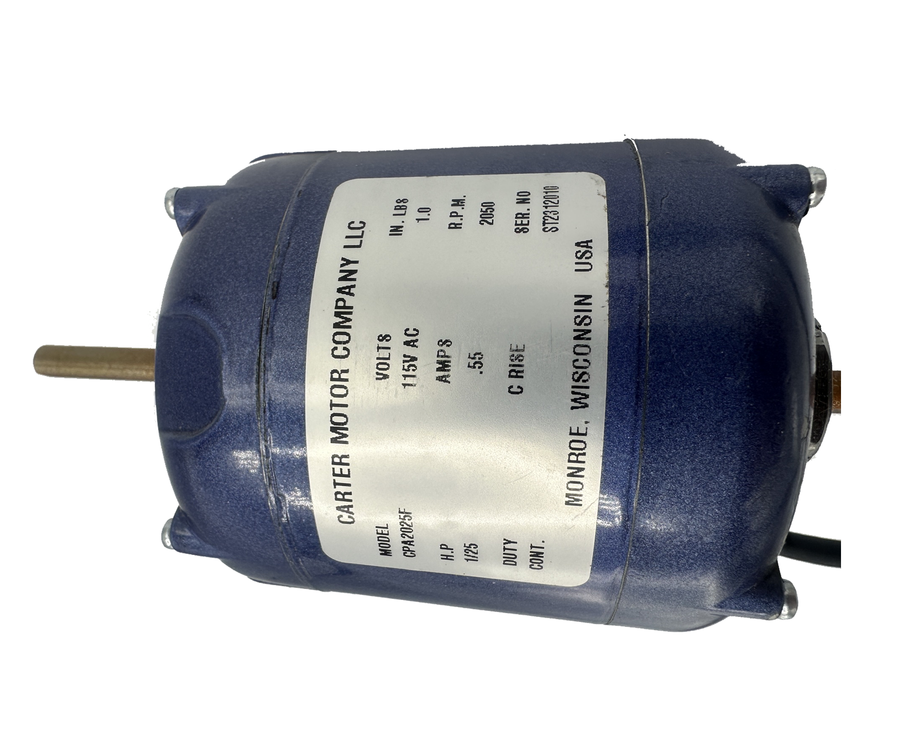 Sabre-Vent – Compartment Ventilation System - Parts - Replacement Motor, CPA-2025F