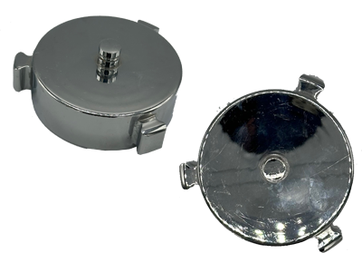 2.5" Threaded Caps, Rocker Lug, Chrome Plated , Refurbished