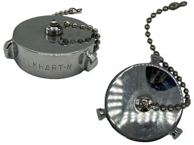 2.5" Threaded Caps, Rocker Lug, Chrome Plated , Refurbished