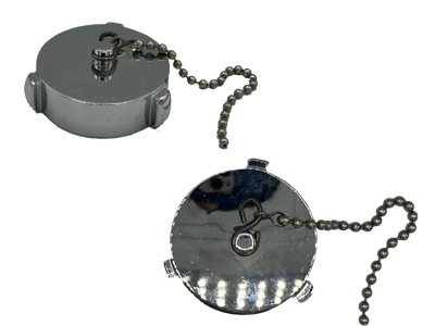 2.5" Threaded Caps, Rocker Lug, Chrome Plated , Refurbished