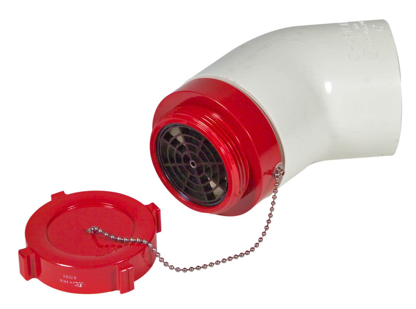 DHM 6" PVC Male Dry Hydrant W/ Cap & Elbow