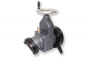 11K AWG Gate Valve 25° Elbow, Female Swivel x Storz