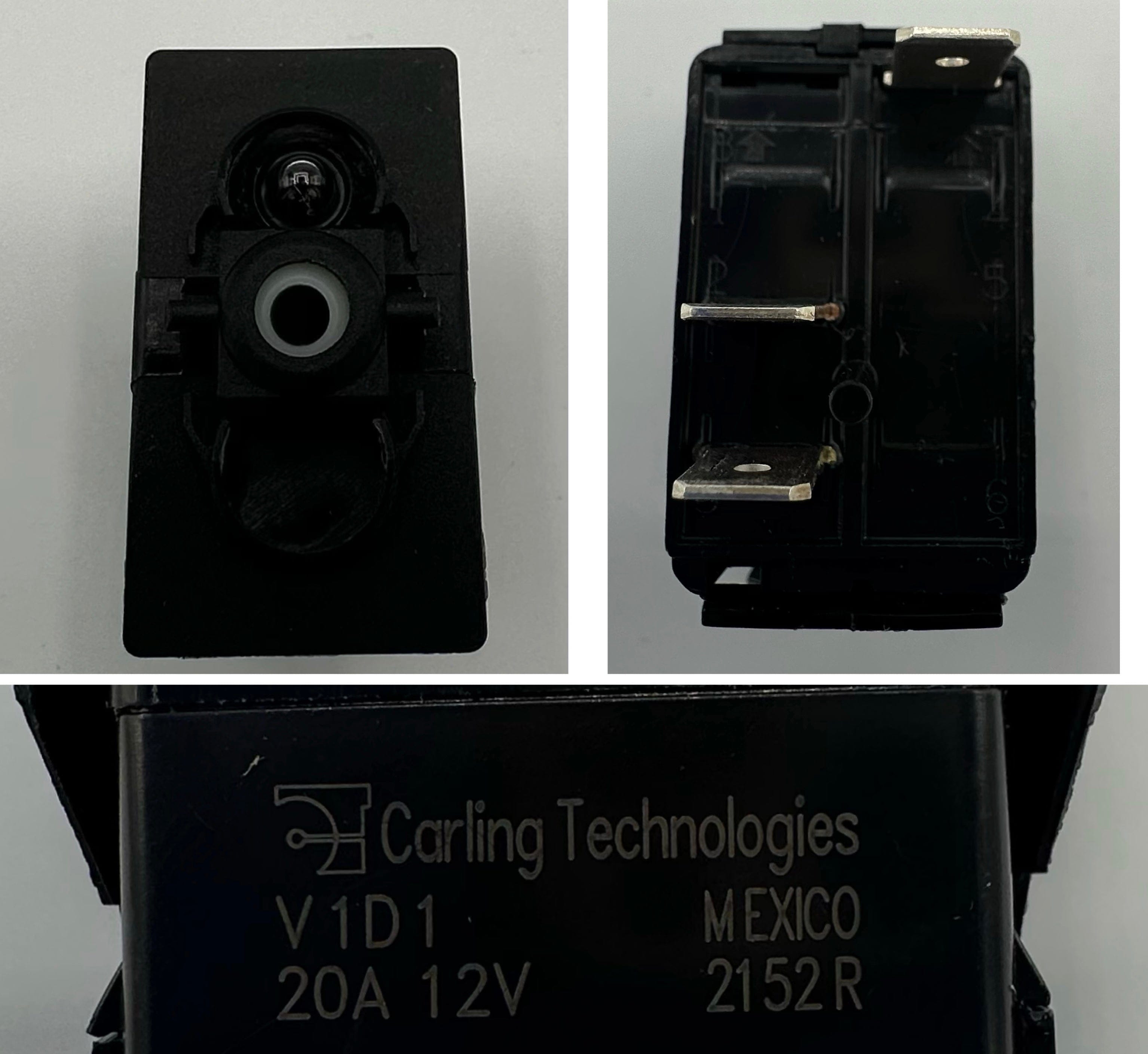 Carling Technologies, On/Off Two Position Switch with Incandescent Lig ...