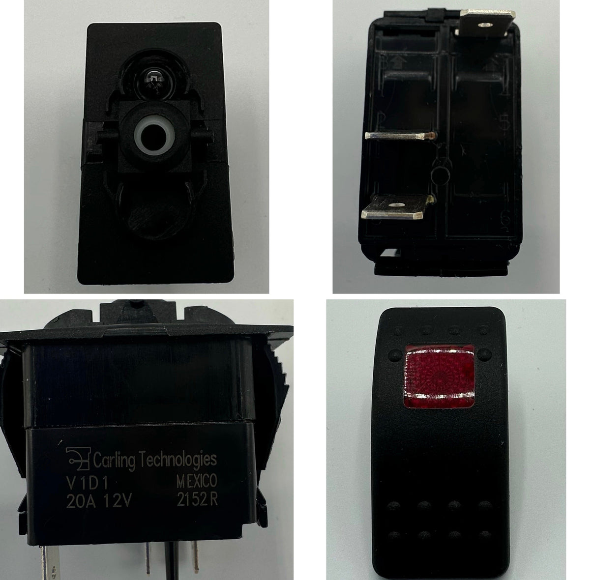 Carling Technologies, On/Off Two Position Switch with Incandescent Lig ...
