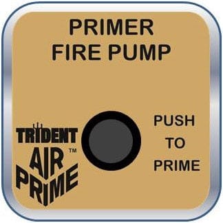 Trident  Air Primer Parts - Push Button, Label, and Mounting Plate Assembly -27.003.1