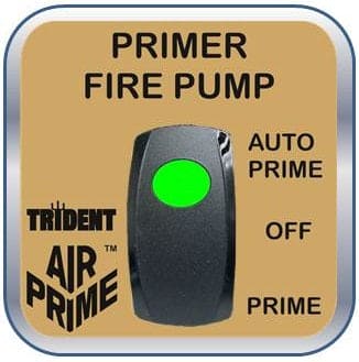 Trident Air Primer Parts - Rocker Switch 12-Volt and Label Assembly - 27.003.5