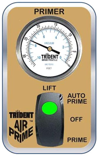 Trident  Air Primer Parts - Rocker Switch 12-Volt, Label, Mounting Plate, Lift Gauge Assembly - 27.003.7